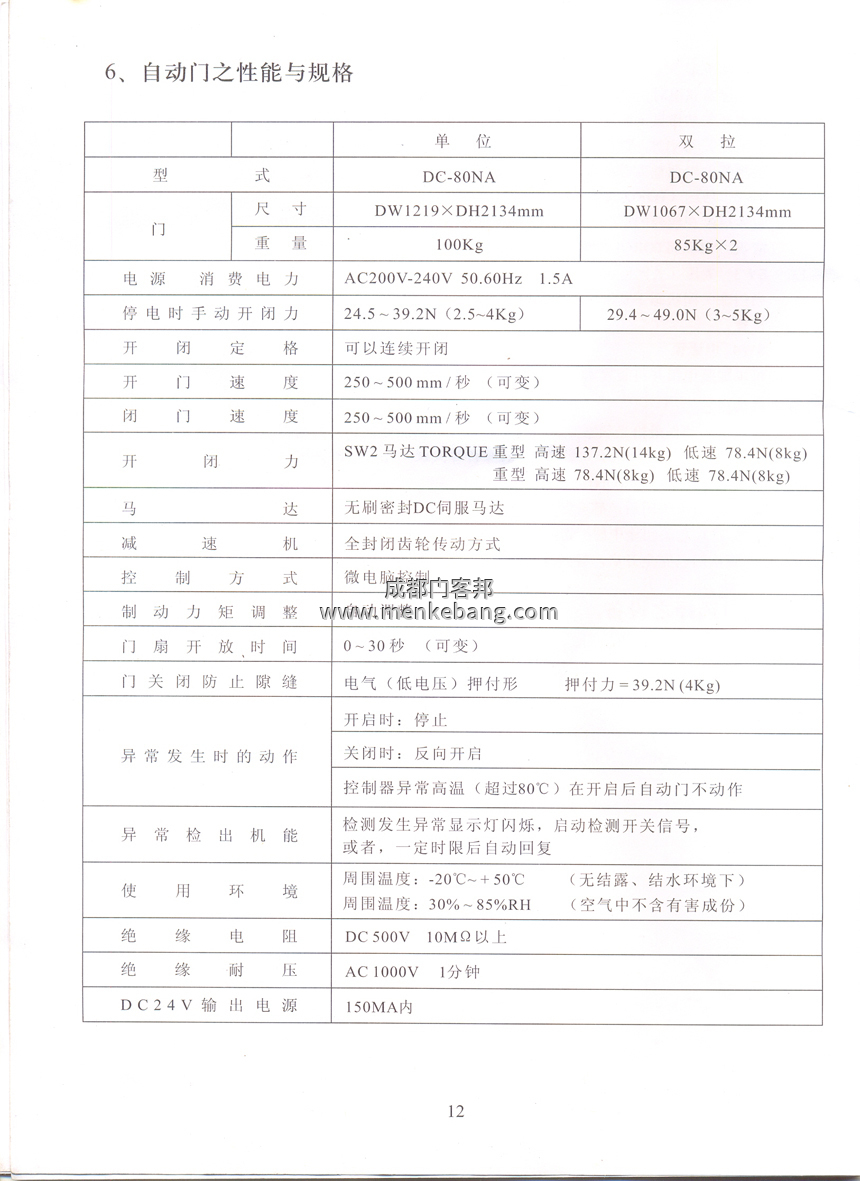 gmt自動門說明書