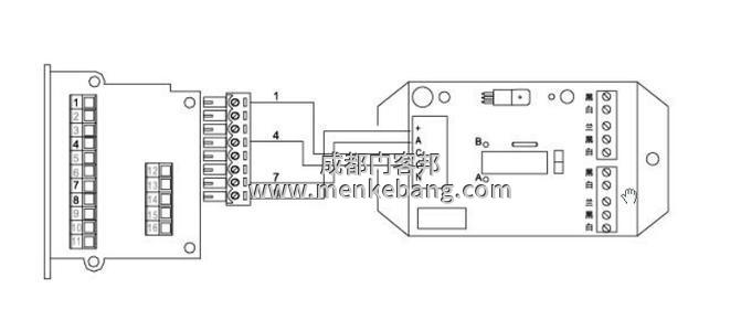 玻璃自動(dòng)門加裝指紋門禁怎么接線